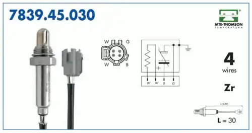 лямбда-зонд универсальный Audi 7839.45.030 MTE-THOMSON