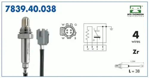 лямбда-зонд Jeep 7839.40.038 MTE-THOMSON