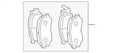 Тормозные колодки дисковые MITSUBISHI 4605A684