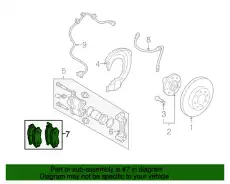 Тормозные колодки дисковые MITSUBISHI 4605A684