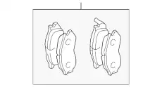 Тормозные колодки дисковые MITSUBISHI MZ690186