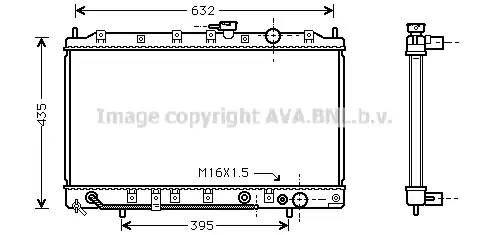 Радиатор системы охлаждения двигателя PRASCO MT2128