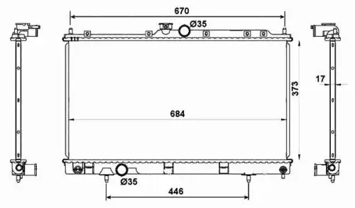 Радиатор кондиционера (конденсатор) NRF 53779