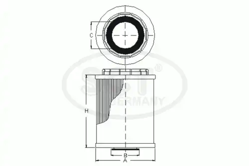 Фильтр масляный SCT SH 4048 P