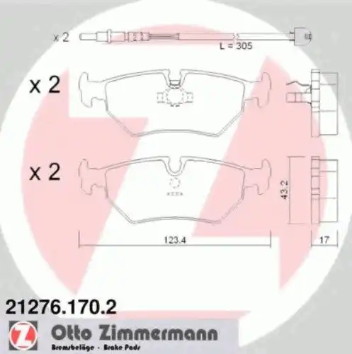 Рычаг подвески ZIMMERMANN 21276.170.2