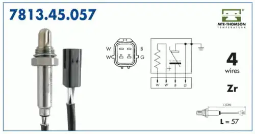 лямбда-зонд Kia 7813.45.057 MTE-THOMSON