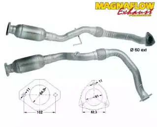 Катализатор \BM, GM, VAUXHALL 85868D MAGNAFLOW