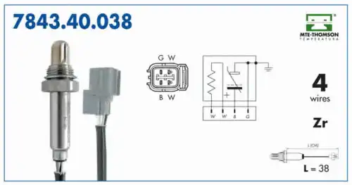 лямбда-зонд Ford 7843.40.038 MTE-THOMSON