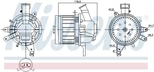 Вентилятор салона 87396 NISSENS