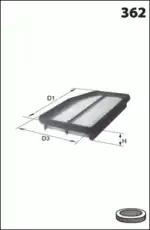 Фильтр воздушный MECAFILTER ELP9258