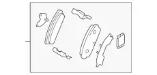Тормозные колодки дисковые MAZDA F1Y12648Z