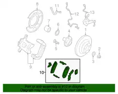Тормозные колодки дисковые MAZDA F1Y12648Z