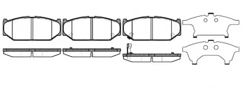 Колодки торм.диск. SWIFT 1.6i (06-) 21381.11 ROADHOUSE