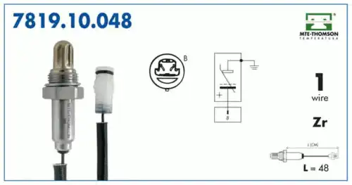 лямбда-зонд Ren 7819.10.048 MTE-THOMSON