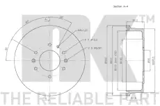 Тормозной барабан NK 252545