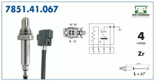 лямбда-зонд Audi 7851.41.067 MTE-THOMSON