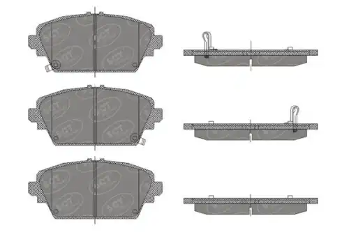 Тормозные колодки дисковые SCT SP442
