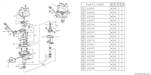 бегунок Suz 22157-AA000 SUBARU