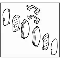 Тормозные колодки дисковые SUBARU 26296-AJ010