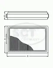 Фильтр воздушный SCT SB527