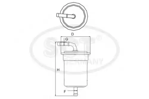Топливный фильтр SCT ST713