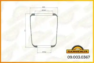 Пневмоподушка SONDER 090030367