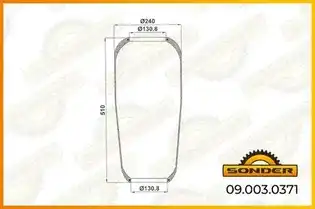 Пневмоподушка SONDER 090030371