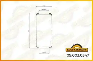 Пневмоподушка SONDER 090030347