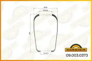 Пневмоподушка SONDER 090030373