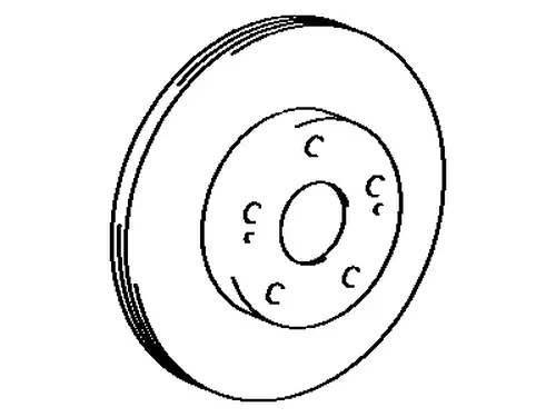 Тормозной диск TOYOTA / LEXUS 43512-17090
