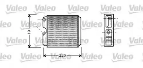 Радиатор печки VALEO 812147