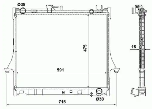 Радиатор кондиционера (конденсатор) NRF 53540