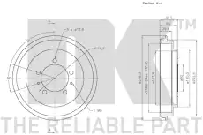 Тормозной барабан NK 253013
