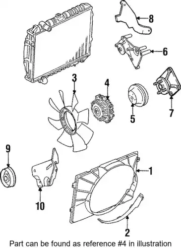 МУФТА ОХЛАЖДЕНИЯ 0 MD303502 MITSUBISHI