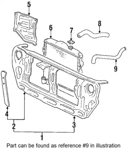 Шланг радиатора MB356010 MITSUBISHI