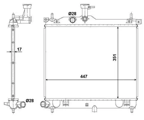 Радиатор кондиционера (конденсатор) NRF 53029