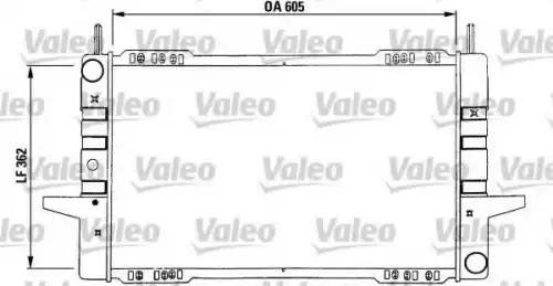 Радиатор системы охлаждения двигателя VALEO 730532