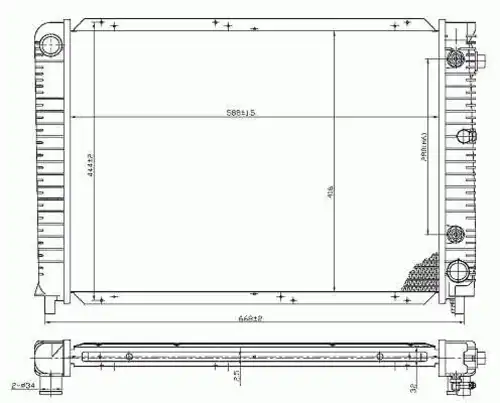 Радиатор кондиционера (конденсатор) NRF 53953