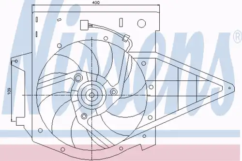 Fan assembly 85003 NISSENS