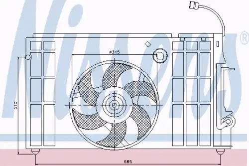 Fan assembly 85318 NISSENS