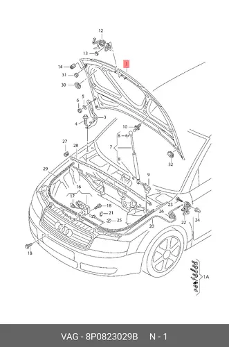 глушитель средняя часть Chry 8P0823029B VAG