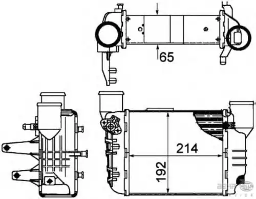 Интеркулер HELLA 8ML 376 899-061