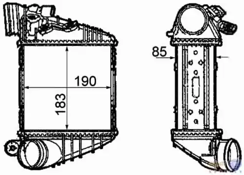 Интеркулер HELLA 8ML 376 760-591