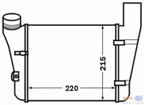 Интеркулер HELLA 8ML 376 776-081