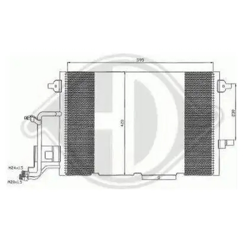 Радиатор кондиционера (конденсатор) DIEDERICHS 8102401