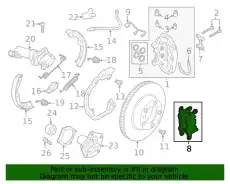 Тормозные колодки дисковые PORSCHE 9J1698451L