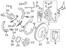 Тормозные колодки дисковые PORSCHE 9J1698451L