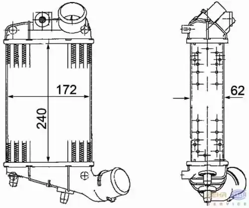 Интеркулер HELLA 8ML 376 746-561