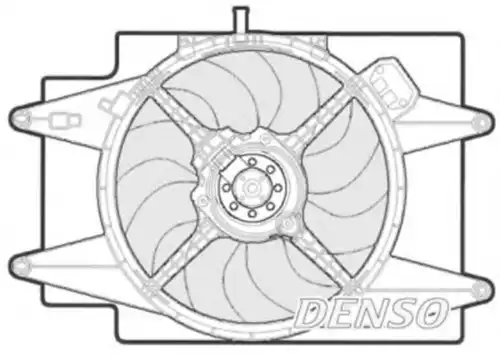 Вентилятор радиатора DER01002 DENSO