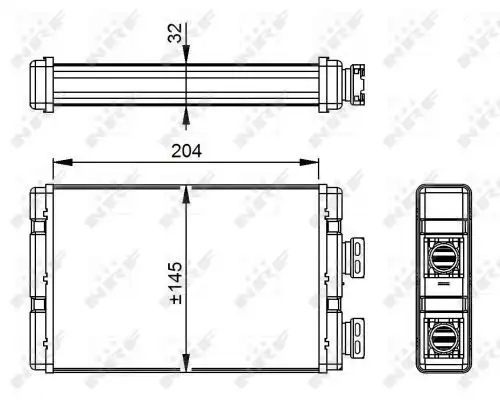Радиатор кондиционера (конденсатор) NRF 54295